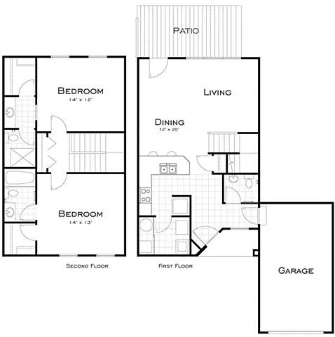 Floor plan St. Clair/Townhome
