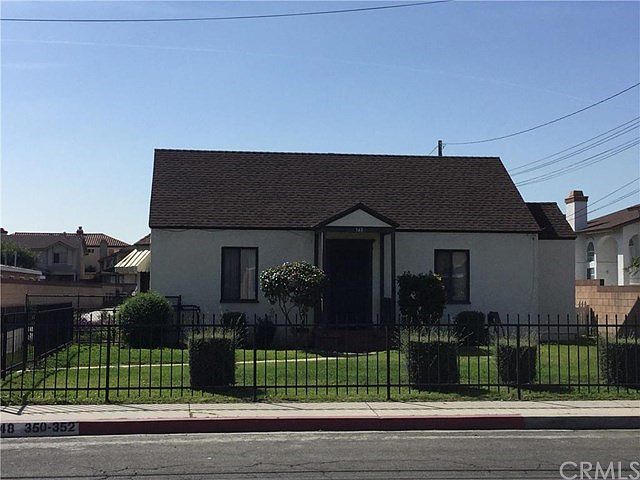 Front house of three, private, single level, free standing units on a lot size of approx. 19,834 sq ft (per assessor.)