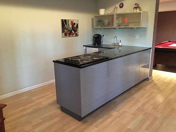 Kitchen with granite countertops