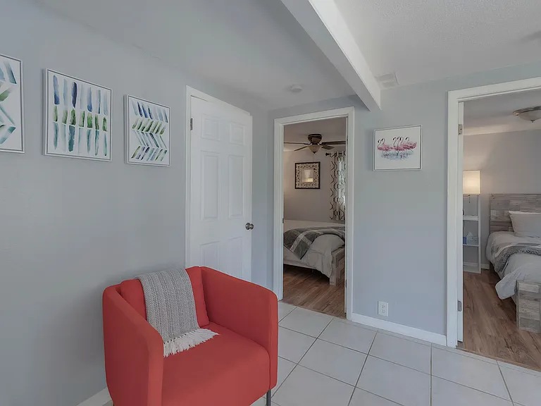 Access to Bedroom 1 | Bathroom on Left (Closed Door)