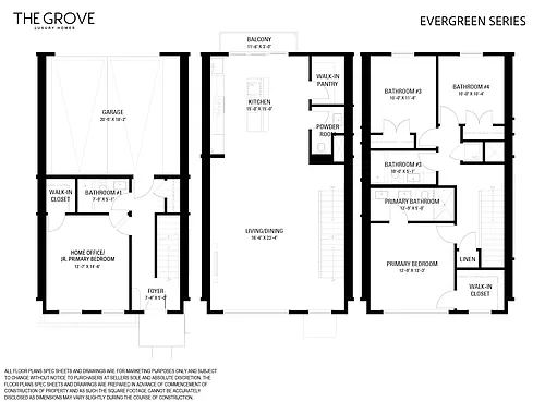 Floor plan Evergreen Series