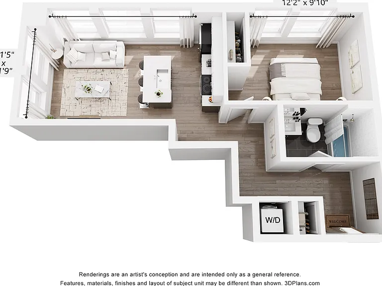 1 Bedroom 1 Bedroom