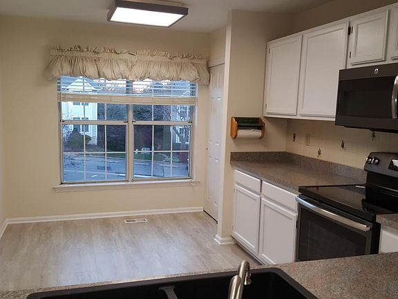 Look out front window kitchen table area