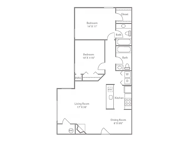 Floor plan Cypress-Renovated
