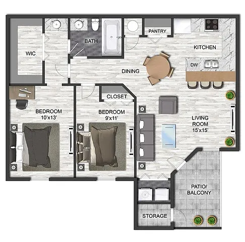 Floor plan B1U