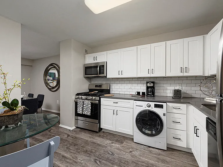 PLATINUM Kitchen with built in washer/dryer combo
