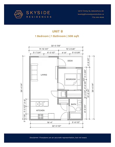 Floor plan 1 Bedroom 1 Bed 1 Bath 16
