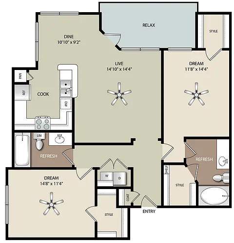 Floor plan B2