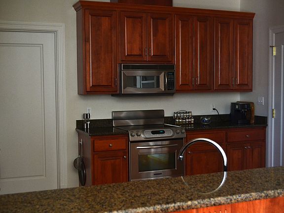 View of kitchen from dining room.