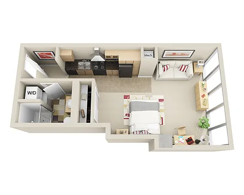 Floor plan Highrise E1B