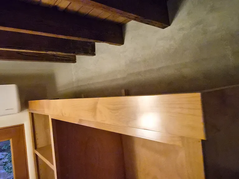storage above the closet and wardrobe
