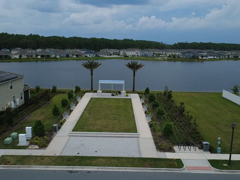 Lake and park next to the property