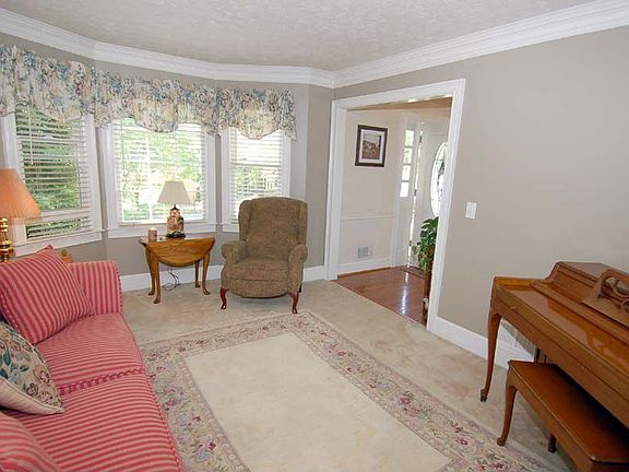 HUGE formal living room with bay window!
