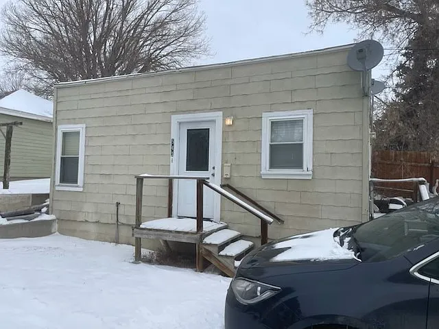 Front door entryway. 2 off street parking spaces available in a safe neighborhood.