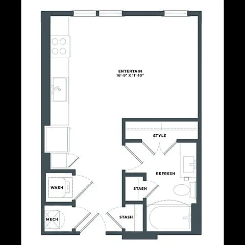 S1 Floor Plan with Balcony S1 Floor Plan with Balcony