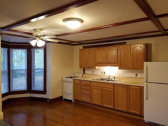 Open kitchen and living room space