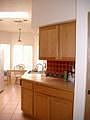 Kitchen looking onto garden