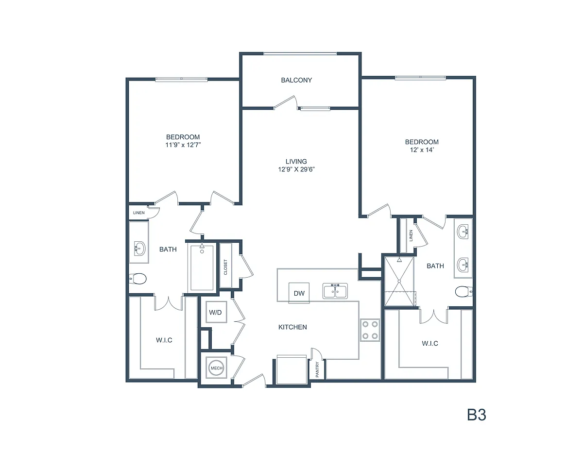 Floor plan B3