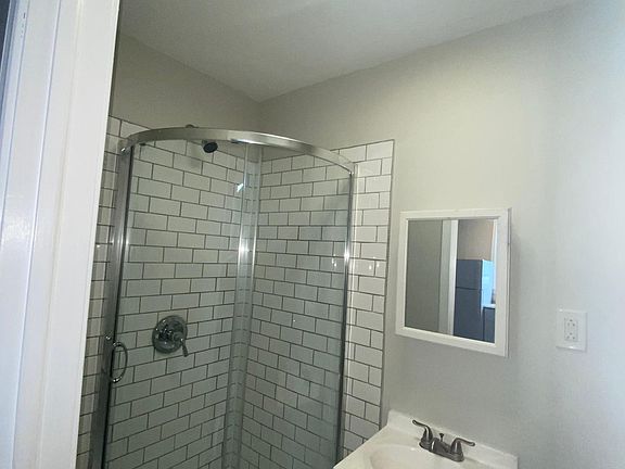 Bathroom with bluetooth exhaust fan