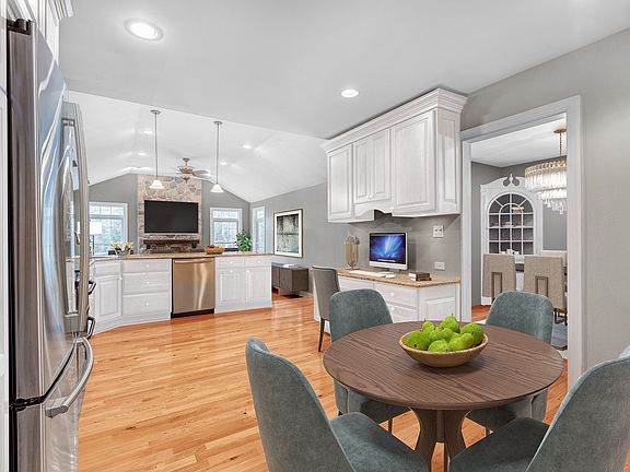 Kitchen painted white