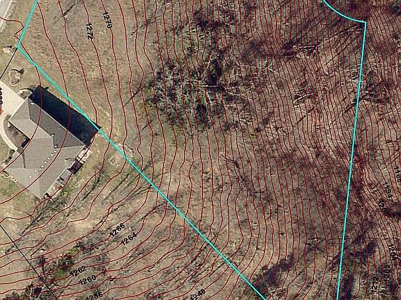 Lot lines with contours