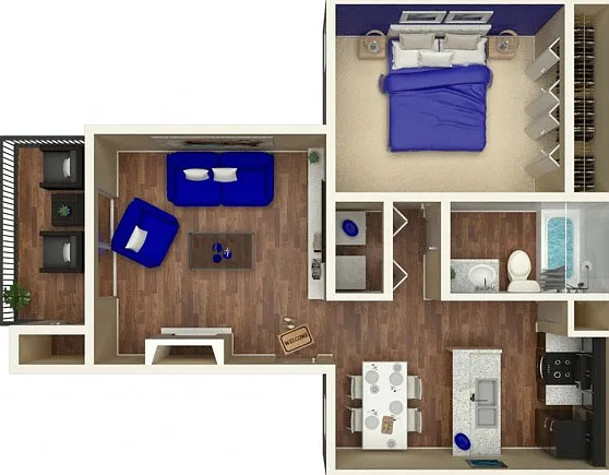One Bedroom One Bathroom One Bedroom One Bathroom