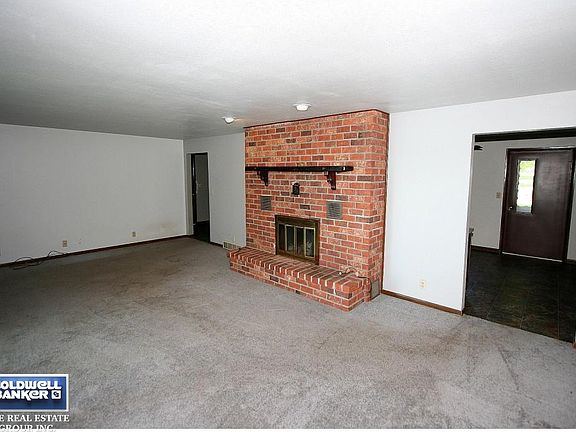 Wood burning fireplace