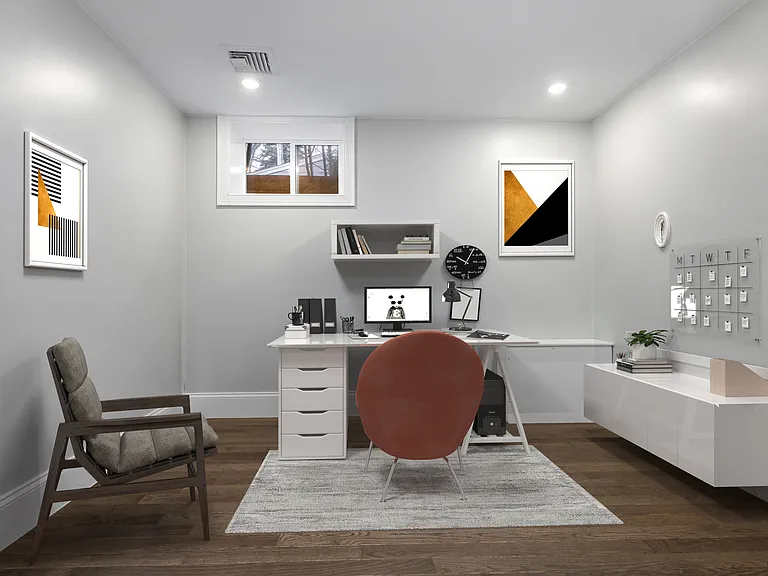 virtually staged Office