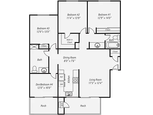 Floor plan D1
