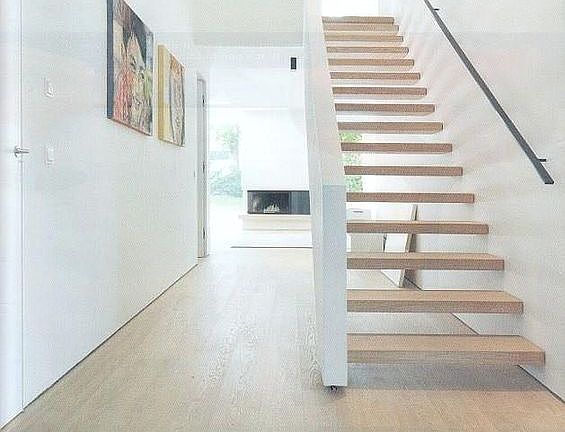 White Oak open riser Stairs