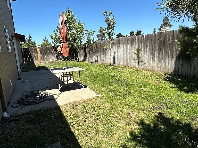 Backyard and patio