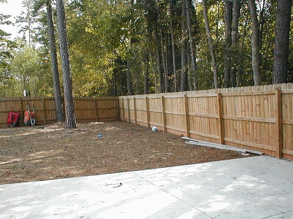 Private Fenced Backyard that backs up to woods
