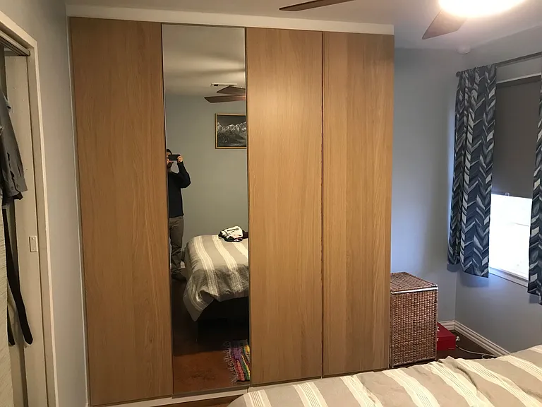 Bedroom #2. 2 Build in closets & built-in clothes hamper (not shown in this picture)
