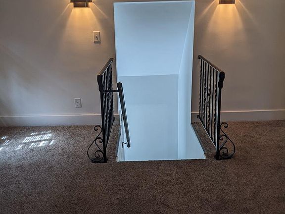 View from living room as you come up your staircase.