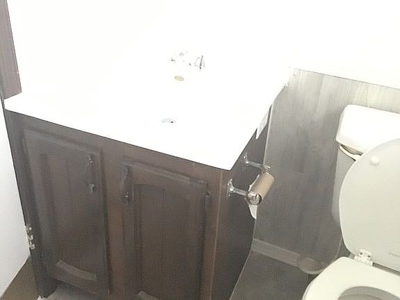 New sink and toilet 