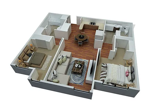 Floor plan 2 Bedroom