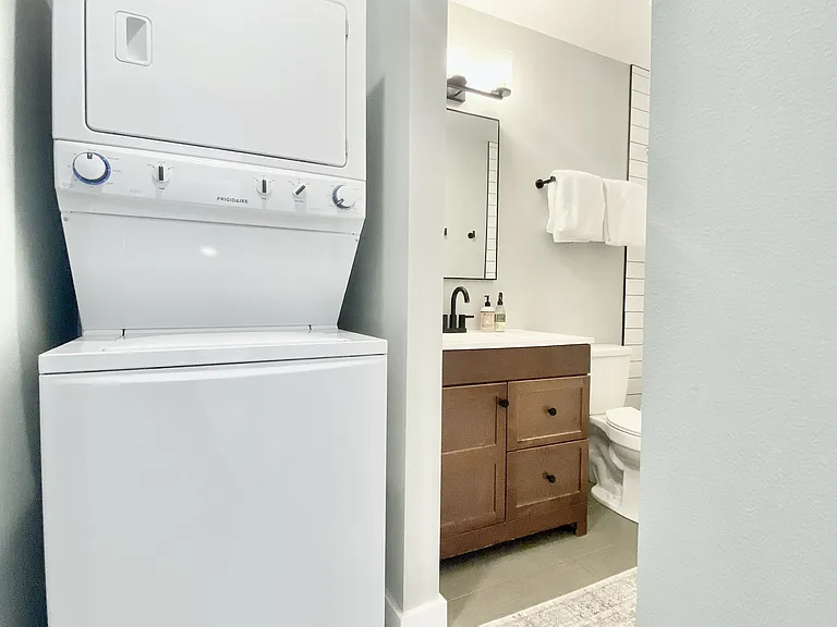 Guest Bathroom - Laundry in unit