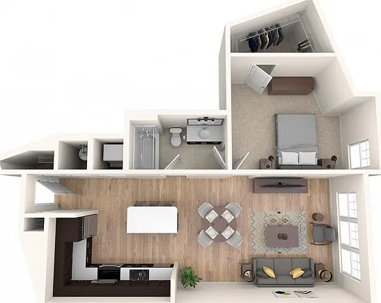 1 BR 1 BR