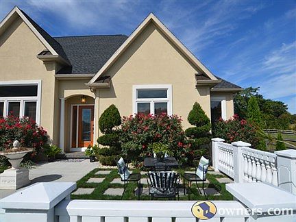 Elegant terrace great for morning coffee and entertaining.