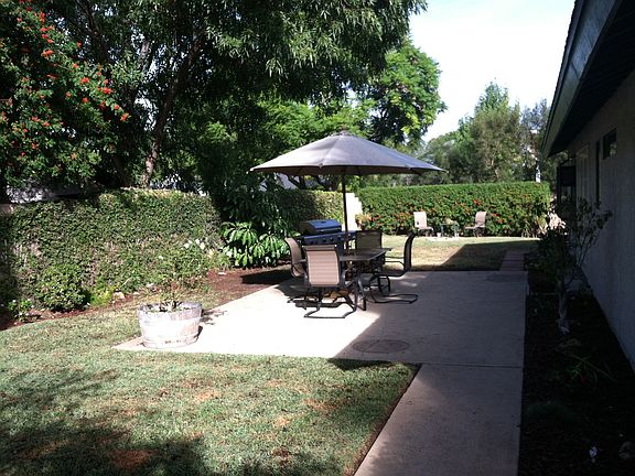 Outside patio always shady!