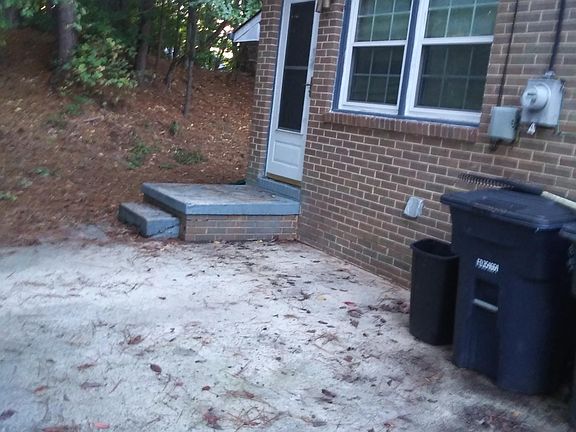 Side entrance of property.