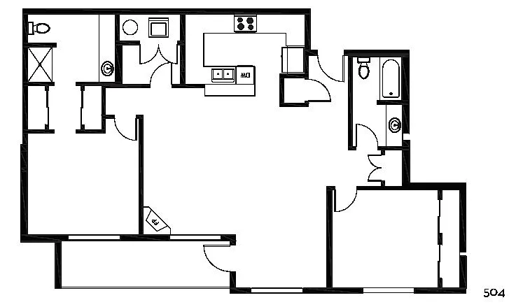 Floor plan 2 Bedroom