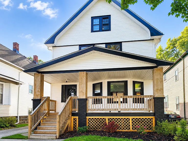Renovated single-family home with covered front porch