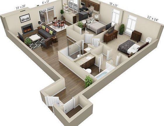 Total layout for the Apartment!
