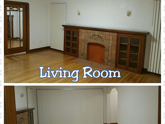 Original hardwood and wood trim Living room and dinning room