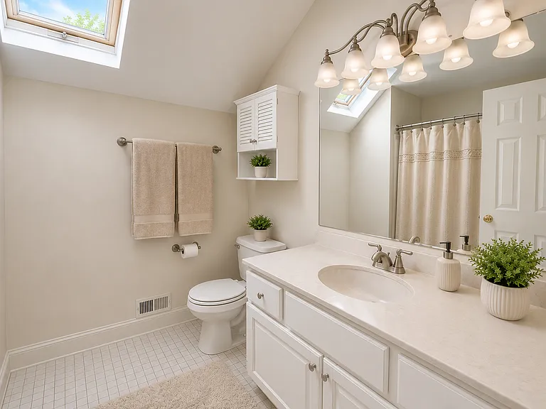 Upper level master bedroom ensuite bathroom