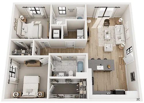 Floor plan 2C