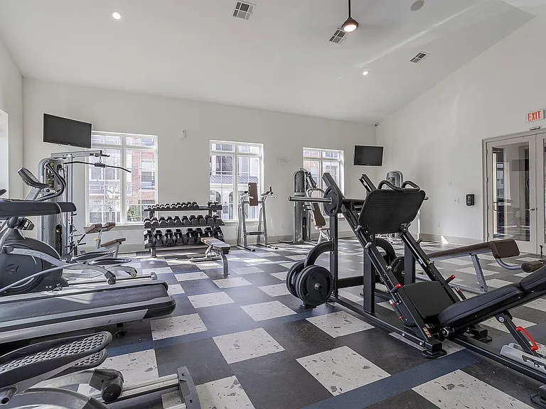 Fitness Center with Training Equipment