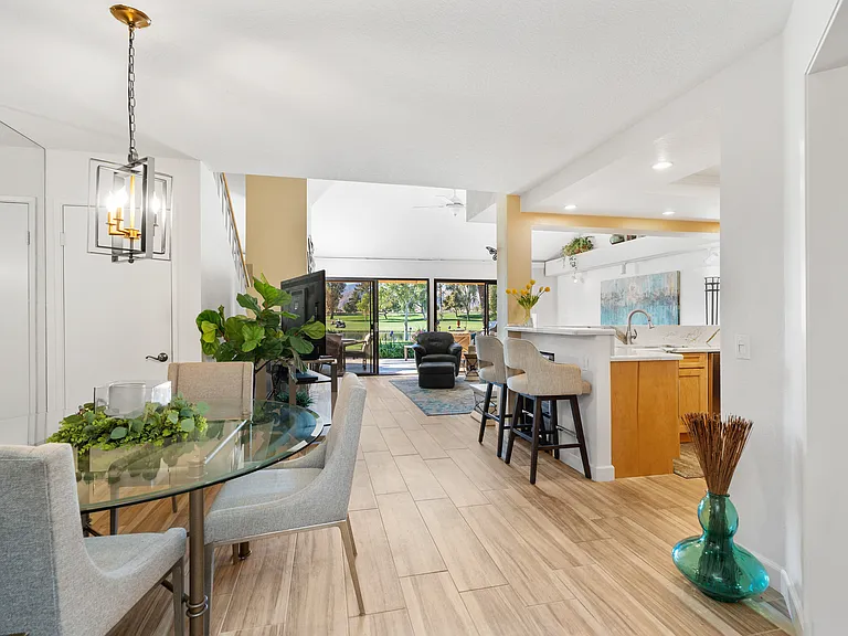 Dining Room, kitchen and Living room