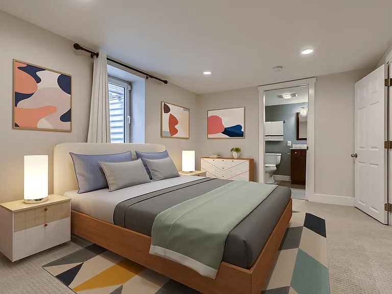 Bedroom 3. This image shows a virtually furnished space. Bedrooms come unfurnished.
